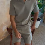 Men’s Jersey Open-Collar Top view 6