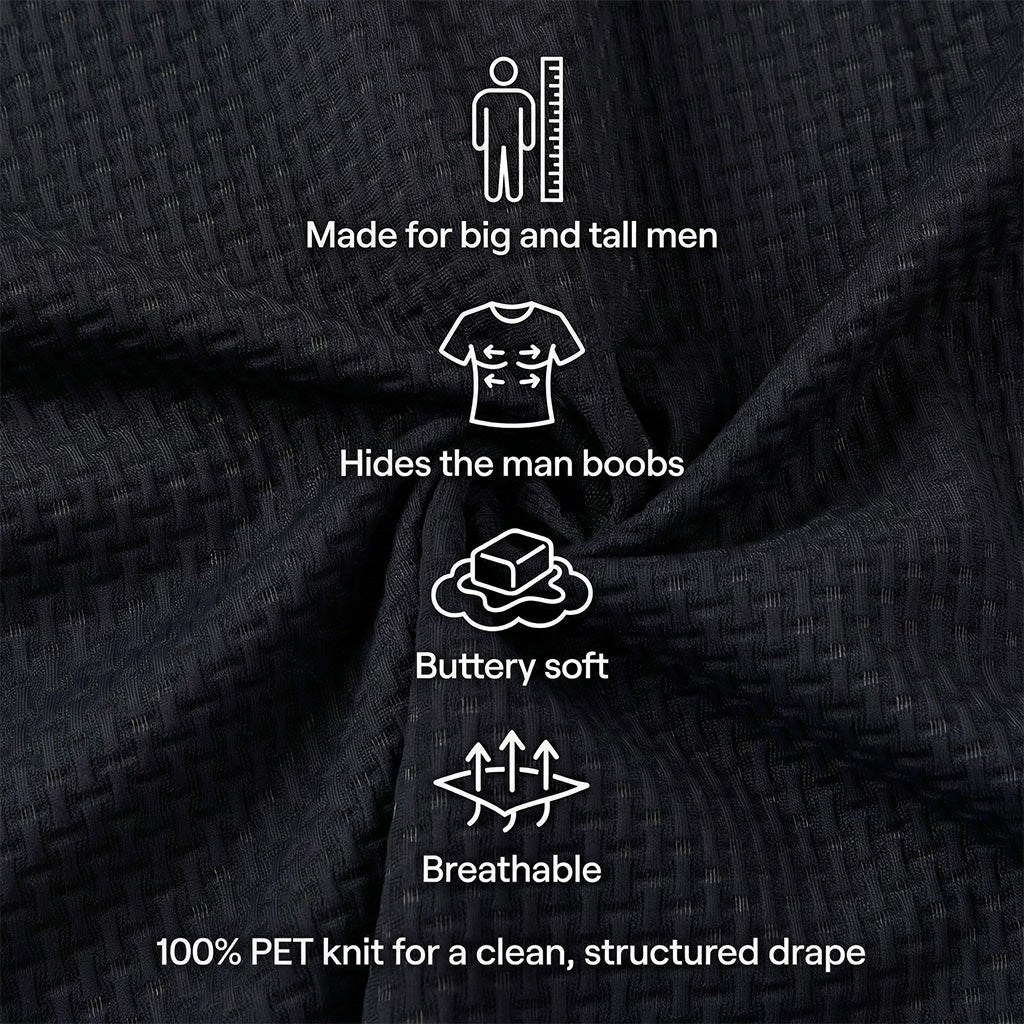Men’s Stretch-Knit Performance Polo Shirt detail