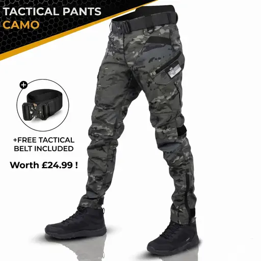 Tactical Motorcycle Cargo Pants detail