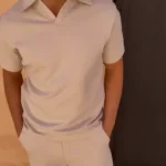 Men’s Jersey Open-Collar Top view 2