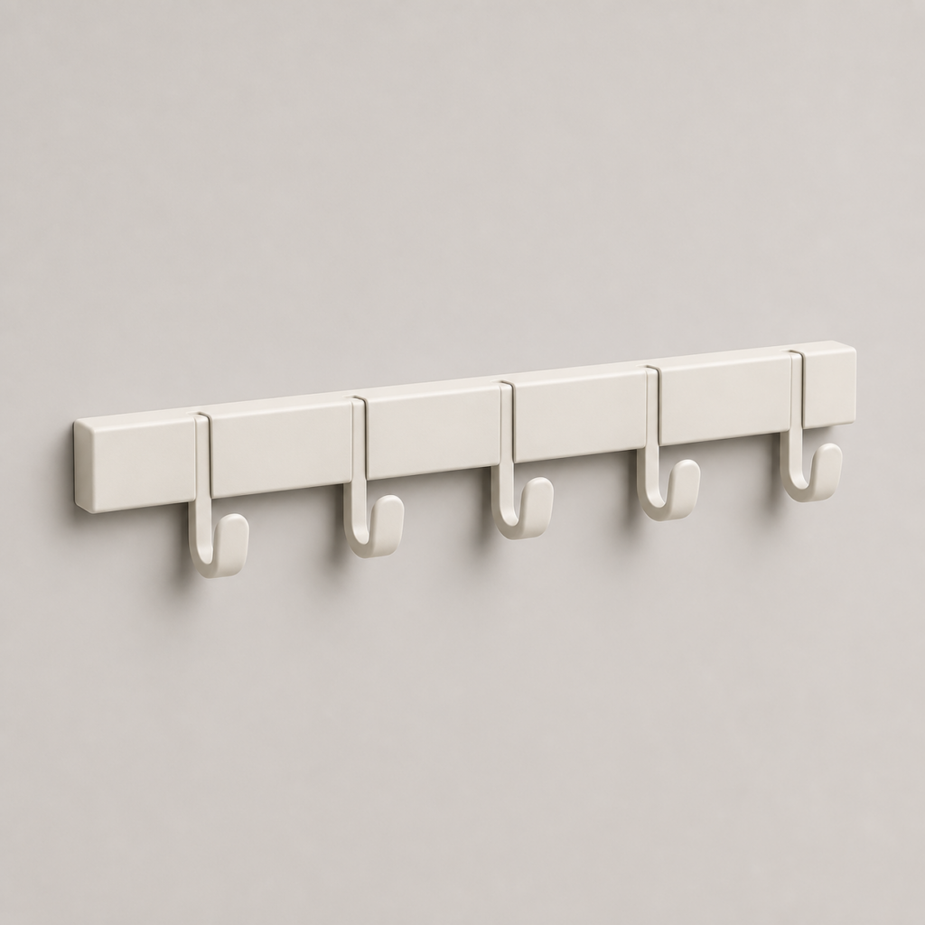 Wall-Mounted Modular Storage Hook Rail